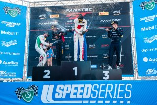 Podium, Pro-Am, Race 2 Queensland Raceway l © Race Project l Daniel Kalisz | GT World Challenge Australia