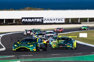 #14 - Volante Rosso Motorsport - Ross Poulakis - Alex Gardner - Aston Martin AMR Vantage GT3 l © Race Project l Daniel Kalisz | GT World Challenge Australia