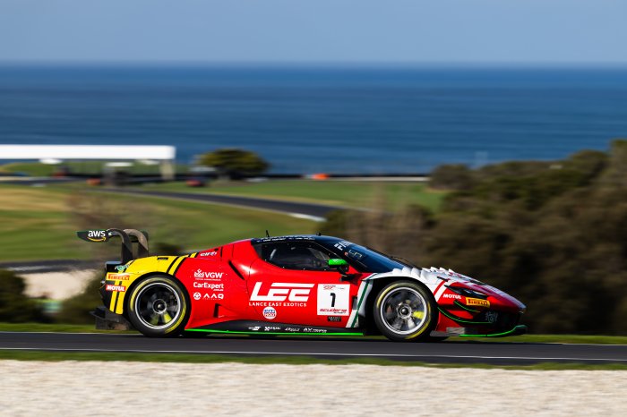 Chaz Mostert and Liam Talbot split poles at GT Festival